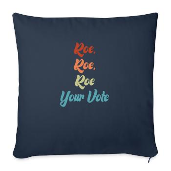 Roe Votre Vote - Housse de coussin décorative 45 x 45 cm - bleu marine - Devant