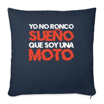 Une Idée De Cadeau Amusante Pour Les Motards - Housse de coussin décorative 45 x 45 cm - bleu marine - Devant
