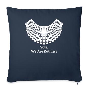 Votez Nous Sommes Impitoyables - Housse de coussin décorative 45 x 45 cm - bleu marine - Devant