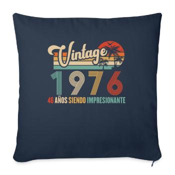 Vintage Birthday Birthday Gift Idea D Birthday 46 - Sofa pillowcase 17,3'' x 17,3'' (45 x 45 cm) - navy - Front