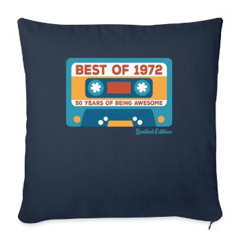 Pseudo Vintage Collection 1972 - Sofa pillowcase 17,3'' x 17,3'' (45 x 45 cm) - navy - Front