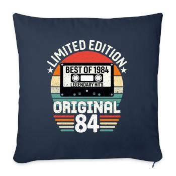 Édition Limitée Du Meilleur De L'original De 1984 - Housse de coussin décorative 45 x 45 cm - bleu marine - Devant