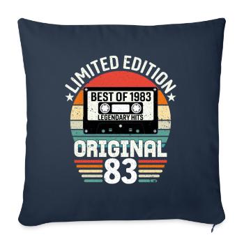 Édition Limitée Du Meilleur De L'original De 1983 - Housse de coussin décorative 45 x 45 cm - bleu marine - Devant