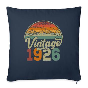 Vintage 1926 - Sofa pillowcase 17,3'' x 17,3'' (45 x 45 cm) - navy - Front
