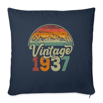 Vintage 1937 - Sofa pillowcase 17,3'' x 17,3'' (45 x 45 cm) - navy - Front