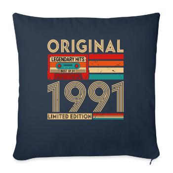 Original Legendary Hits Best of 1991 - Sofa pillowcase 17,3'' x 17,3'' (45 x 45 cm) - navy - Front