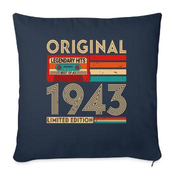 Original legendary hits The best of 1943 - Sofa pillowcase 17,3'' x 17,3'' (45 x 45 cm) - navy - Front
