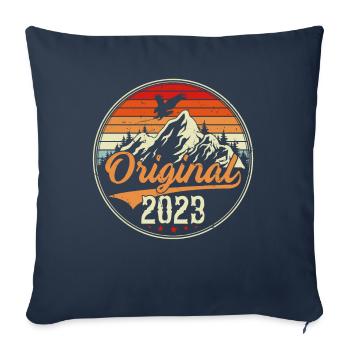 Original 2023 - Sofa pillowcase 17,3'' x 17,3'' (45 x 45 cm) - navy - Front