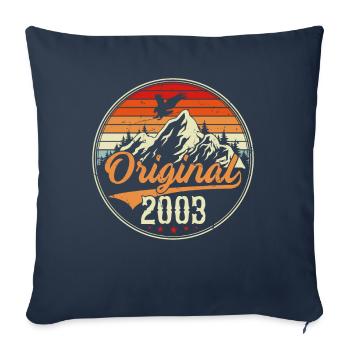 Original 2003 - Sofa pillowcase 17,3'' x 17,3'' (45 x 45 cm) - navy - Front