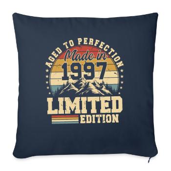 Aged to perfection Made in 1997 - Sofa pillowcase 17,3'' x 17,3'' (45 x 45 cm) - navy - Front