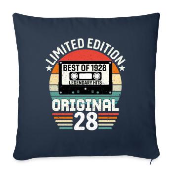 Limited edition of the best of the 1928 original - Sofa pillowcase 17,3'' x 17,3'' (45 x 45 cm) - navy - Front
