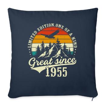 One of a kind since 1955 - Sofa pillowcase 17,3'' x 17,3'' (45 x 45 cm) - navy - Front
