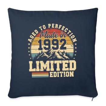 Unique En Son Genre Depuis 1992 - Housse de coussin décorative 45 x 45 cm - bleu marine - Devant