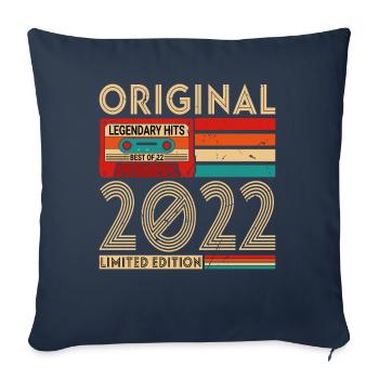 Original legendary hits The best of 2022 - Sofa pillowcase 17,3'' x 17,3'' (45 x 45 cm) - navy - Front