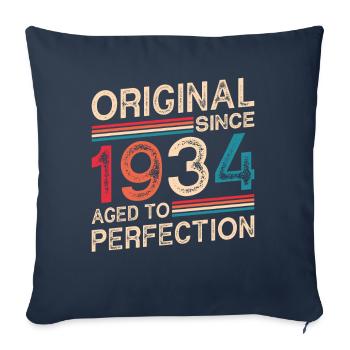 Original since 1934 Aged to perfection - Sofa pillowcase 17,3'' x 17,3'' (45 x 45 cm) - navy - Front
