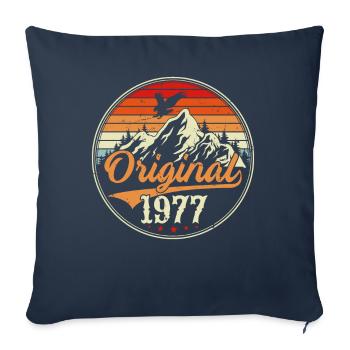 Original 1977 - Sofa pillowcase 17,3'' x 17,3'' (45 x 45 cm) - navy - Front