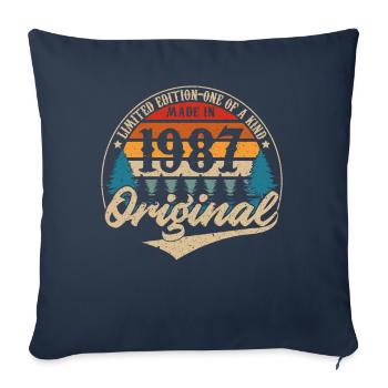 Made in 1987 Original - Sofa pillowcase 17,3'' x 17,3'' (45 x 45 cm) - navy - Front