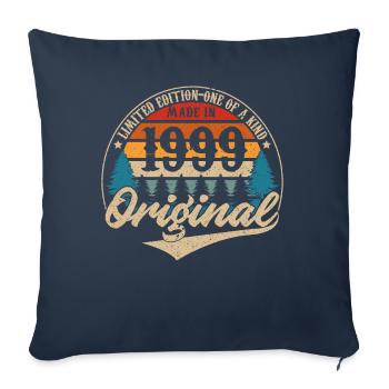 Fabriqué En 1999 Original - Housse de coussin décorative 45 x 45 cm - bleu marine - Devant