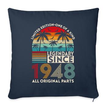 Legendär seit 1948 alle Originalteile - Sofakissenbezug 45 x 45 cm - Navy - Vorne