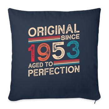 Original since 1953 Aged to perfection - Sofa pillowcase 17,3'' x 17,3'' (45 x 45 cm) - navy - Front