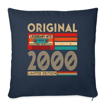 Original legendäre Hits Best of 2000 - Sofakissenbezug 45 x 45 cm - Navy - Vorne