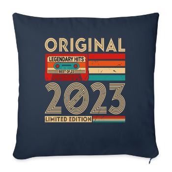 Original legendary hits The best of 2023 - Sofa pillowcase 17,3'' x 17,3'' (45 x 45 cm) - navy - Front