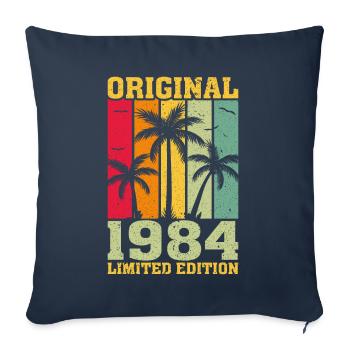 Édition Originale Limitée De 1984 - Housse de coussin décorative 45 x 45 cm - bleu marine - Devant