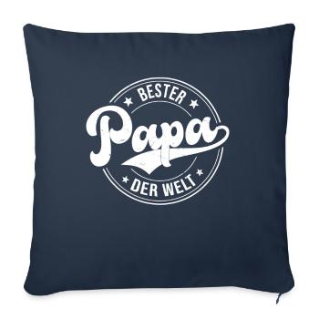 Bester Papa Der Welt - Sofakissenbezug 45 x 45 cm - Navy - Vorne