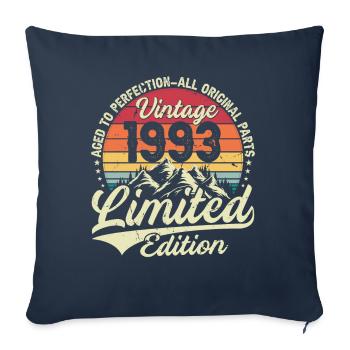 Vintage Birthday Gift 1993 Limited Edition - Sofa pillowcase 17,3'' x 17,3'' (45 x 45 cm) - navy - Front