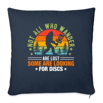 Funny Disc Golf Art For Men Women Kids Disc Golf - Sofa pillowcase 17,3'' x 17,3'' (45 x 45 cm) - navy - Front