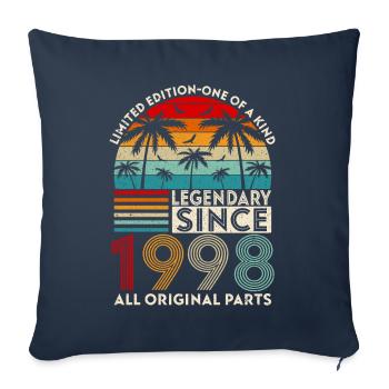 Legendär seit 1998 alle Originalteile - Sofakissenbezug 45 x 45 cm - Navy - Vorne