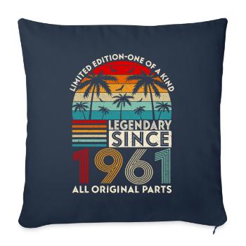 Legendary since 1961 all original parts - Sofa pillowcase 17,3'' x 17,3'' (45 x 45 cm) - navy - Front