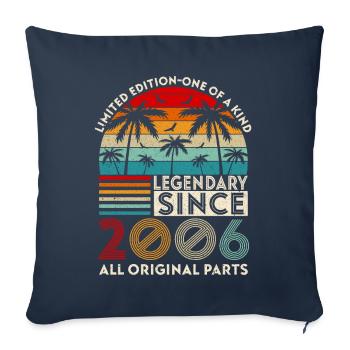 Legendary since 2006 all original parts - Sofa pillowcase 17,3'' x 17,3'' (45 x 45 cm) - navy - Front