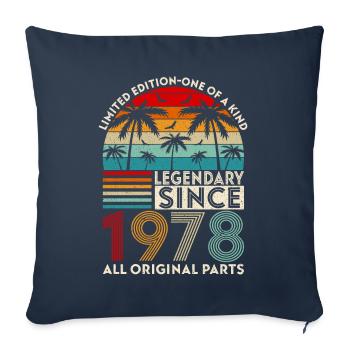 Legendary since 1978 all original parts - Sofa pillowcase 17,3'' x 17,3'' (45 x 45 cm) - navy - Front