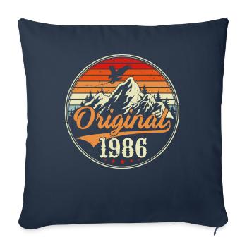 Orginal 1986 - Housse de coussin décorative 45 x 45 cm - bleu marine - Devant
