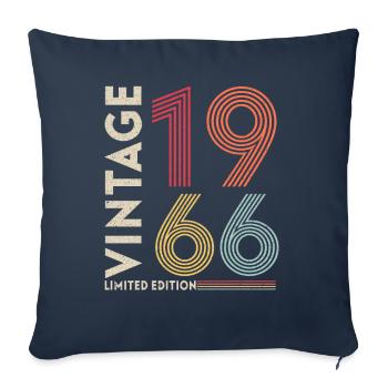 Generation 1966 - Sofa pillowcase 17,3'' x 17,3'' (45 x 45 cm) - navy - Front