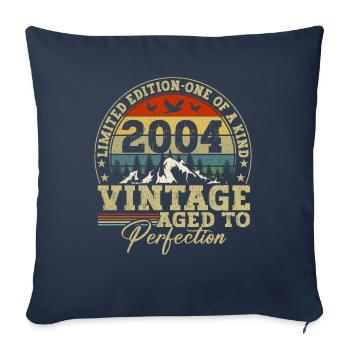 Legendär seit 2004 - Geburtsjahr 2004 vintage - Sofakissenbezug 45 x 45 cm - Navy - Vorne