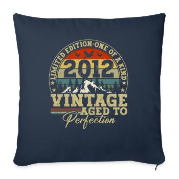 Niveau 10 Débloqué - Housse de coussin décorative 45 x 45 cm - bleu marine - Devant
