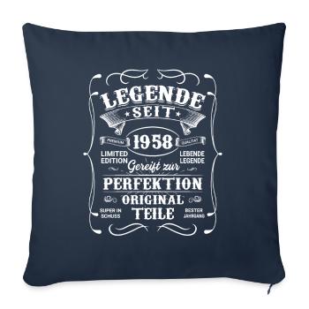 Lebende Legende seit 1958 - Sofakissenbezug 45 x 45 cm - Navy - Vorne