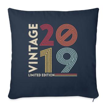Vintage Legendary since 2019 Birthday - Sofa pillowcase 17,3'' x 17,3'' (45 x 45 cm) - navy - Front