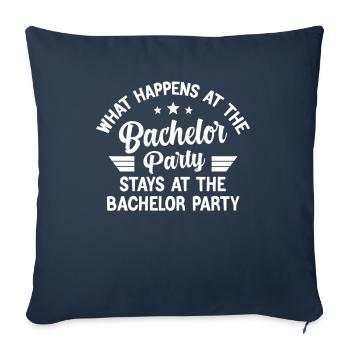 Bachelor Party - Housse de coussin décorative 45 x 45 cm - bleu marine - Devant