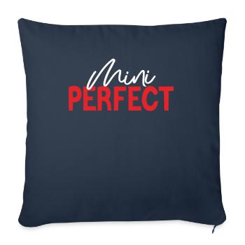 Design Parfait Cadeau Famille - Housse de coussin décorative 45 x 45 cm - bleu marine - Devant
