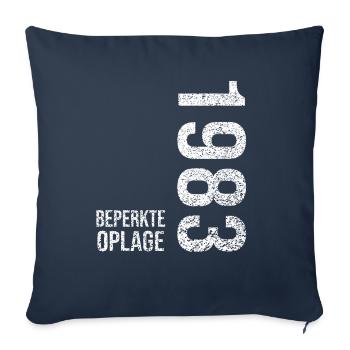 Limited edition made in 1983 - Sofa pillowcase 17,3'' x 17,3'' (45 x 45 cm) - navy - Front