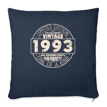 1993 Anniversary Vintage Retro Gift - Sofa pillowcase 17,3'' x 17,3'' (45 x 45 cm) - navy - Front