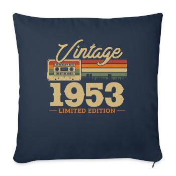 Anniversary 1953 Limited Edition - Sofa pillowcase 17,3'' x 17,3'' (45 x 45 cm) - navy - Front
