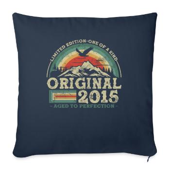 Original depuis 2015 Edition Limitée - Housse de coussin décorative 45 x 45 cm - bleu marine - Devant