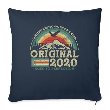 Original since 2020 Limited Edition - Sofa pillowcase 17,3'' x 17,3'' (45 x 45 cm) - navy - Front