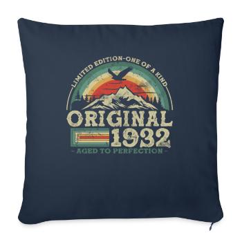 Original since 1932 Limited Edition - Sofa pillowcase 17,3'' x 17,3'' (45 x 45 cm) - navy - Front