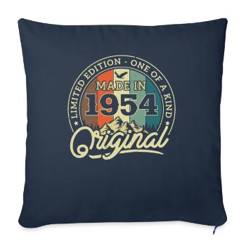 Birthday Gift 1954 - Sofa pillowcase 17,3'' x 17,3'' (45 x 45 cm) - navy - Front