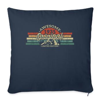 Geniales Geburtstagsgeschenk 1935 Édition Limitée - Housse de coussin décorative 45 x 45 cm - bleu marine - Devant